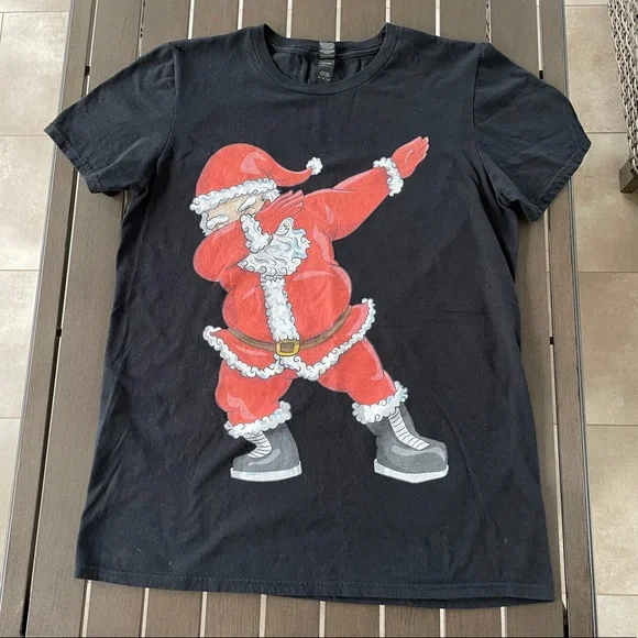 ANVIL DABBING SANTA HOLIDAY CHRISTMAS T-SHIRT!! - Picture 2 of 5